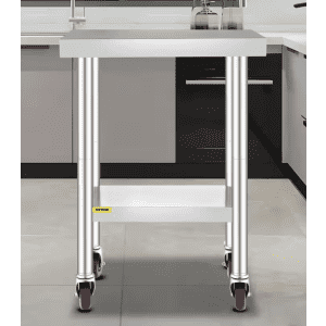 Vevor 24" x 18" x 34" Kitchen Prep Table: $70.88