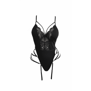 Avidlove Women's One Piece Lingerie Bodysuit and Garter Set: $4.99