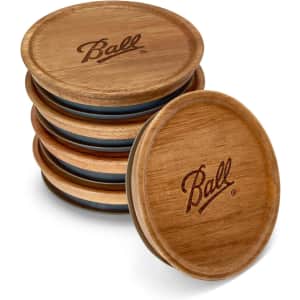 Ball Wooden Jar Lids 5-Pack: $5.99