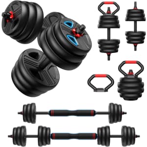 Adjustable Dumbbell Set: $73 w/ Prime