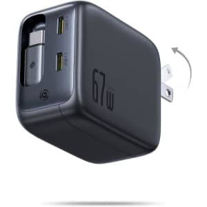 Baseus 67W 3-in-1 Fast Charging Block w/ 32" Retractable USB-C Cable: $29.98