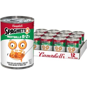 SpaghettiOs Meatballs A to Z's 15.6-oz. Can 12-Pack: $9 via Sub. & Save