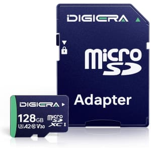 Digiera 128GB CT100 microSDXC UHS-I Memory Card: $9.87