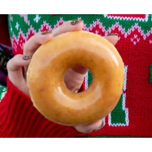 Krispy Kreme Glazed or Classic Ring Doughnut: Free when you wear a festive sweater