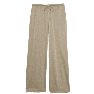 Banana Republic Factory Women's Wide-Leg Crinkled Satin Pull-On Pants: $27 in cart