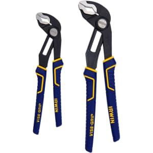 Irwin Vise-Grip GrooveLock Pliers 2-Piece Set: $21