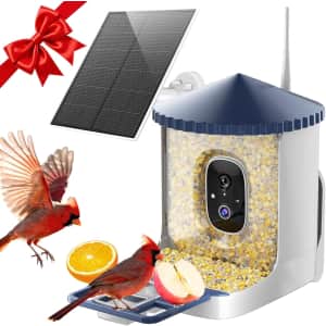 Soliom Smart Bird Feeder w/ 2K HD Camera: $29.00