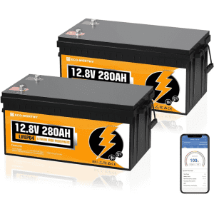 Eco-Worthy 12V 280Ah LiFePO4 RV Battery 2-Pack: $603