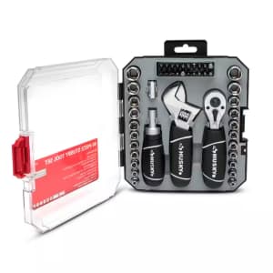 Husky 46-Piece 1/4" & 3/8" Stubby Ratchet & Socket Set: $19.97 Husky 46-Piece 1/4" & 3/8" Stubby Ratchet & Socket Set: $19.97