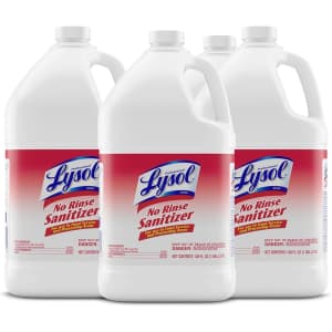 Lysol Professional 4-Gallon No Rinse Sanitizer Concentrate Bottle 4-Pack: $20.99