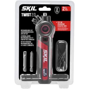 Skil Twist 2.0 Rechargeable 4V Screwdriver w/ Pivoting Head: $19