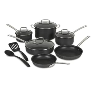 Cuisinart Advantage Pro Dishwasher-Safe Hard-Anodized Cookware 12-Piece Set: $99
