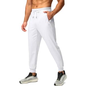 Pudolla Men's Fleece Lined Joggers with Zipper Pockets: $19.79 Pudolla Men's Fleece Lined Joggers with Zipper Pockets: $19.79