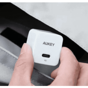 Aukey 20W USB-C Mini Fast Wall Charger: $7.99