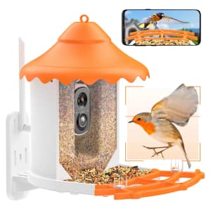 Sannce Wireless Bird Feeder with 1080p Camera: $86
