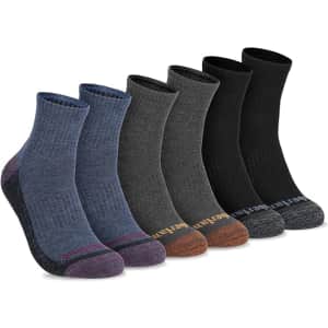 Timberland Men's Comfort Quarter Arch Support Padded Cushion Socks 3-Pack: $9.61 Timberland Men's Comfort Quarter Arch Support Padded Cushion Socks 3-Pack: $9.61