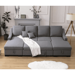Harper & Bright Designs 105" Square Arm 6-Seater Sofa with Storage: $990.03