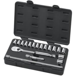 GearWrench 18-Piece 1/2" Drive 6 Pt. Standard Mechanics Tool Set: $54
