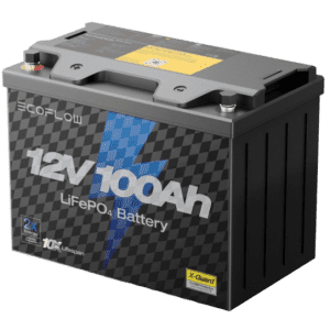 EcoFlow 12V 100Ah LiFePO4 Solar Battery: $109