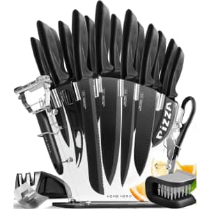 Home Hero 20-Piece Kitchen Knife Set for $25
