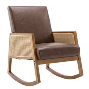 Modern Upholstered Rocker Armchair for $120