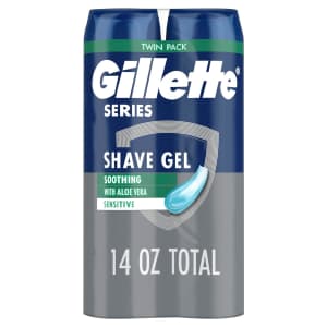 Gillette Series 3X Action Sensitive Shave Gel 2-Pack: 2 for $9
