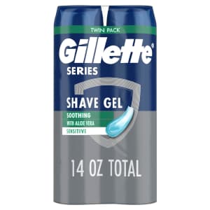 Gillette Series 3X Action Sensitive Shave Gel 2-Pack: 2 for $9 Gillette Series 3X Action Sensitive Shave Gel 2-Pack: 2 for $9