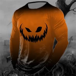 Men's Pumpkin 3D Graphic T-Shirt for $8