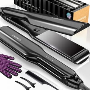 Milano by Laurenza 2-in-1 Hair Straightener and Curler for $27
