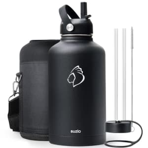 Buzio Insulated Stainless Steel Water Bottle from $13