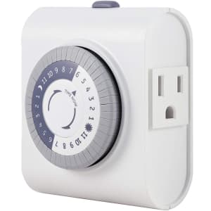 GE 24-Hour Heavy Duty Indoor Plug-In Timer for $7 GE 24-Hour Heavy Duty Indoor Plug-In Timer for $7