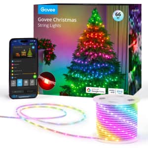 Govee 66-Foot Smart RGBIC Christmas Decorations Lights: $48