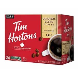 Tim Hortons Original Blend, Medium Roast Coffee, Single-Serve K-Cup Pods Compatible with Keurig for $33