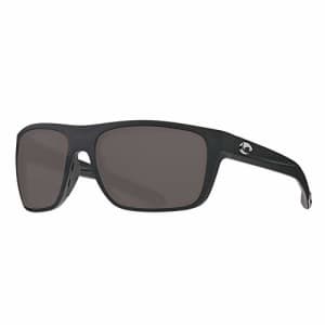 Costa Del Mar Men's Broadbill Square Sunglasses, Matte Black/Grey Polarized 580P, 61 mm for $219