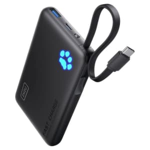 INIU 45W 10,000mAh Slim Power Bank for $13