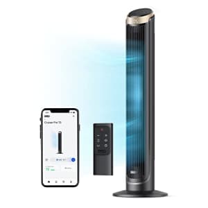 Dreo 40'' WiFi Tower Fan, 26ft/s High-Speed Cooling, Quiet Floor Fan with Remote, 90 Oscillating for $90