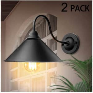 Lyoowng Industrial Wall Sconce 2-Pack for $17 Lyoowng Industrial Wall Sconce 2-Pack for $17