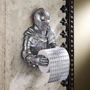 Design Toscano A Knight to Remember Gothic Toilet Paper Holder for $42 Design Toscano A Knight to Remember Gothic Toilet Paper Holder for $42