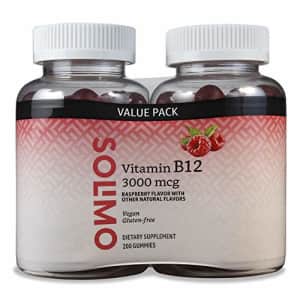 Amazon Brand - Solimo Vitamin B12 3000 mcg - Normal Energy Production and Metabolism, Immune System for $16