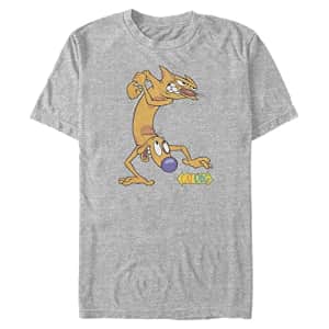 Nickelodeon Men's Big & Tall Catdog T-Shirt, Athletic Heather, Large Tall for $7