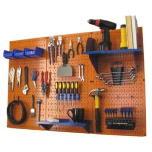Pegboard Organizer Wall Control 4 ft. Metal Pegboard Standard Tool Storage Kit with Orange for $160