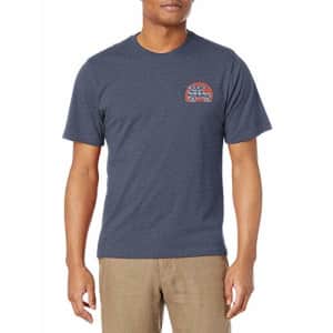 G.H. Bass & Co. Men's Short Sleeve Graphic Print T-Shirt, Mood Indigo Heather, Small for $15 G.H. Bass & Co. Men's Short Sleeve Graphic Print T-Shirt, Mood Indigo Heather, Small for $15
