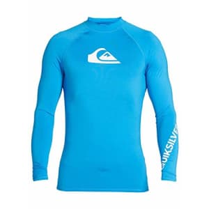 Quiksilver Men's All TIME LS Long Sleeve Rashguard SURF Shirt, Blithe, X-Small for $27 Quiksilver Men's All TIME LS Long Sleeve Rashguard SURF Shirt, Blithe, X-Small for $27