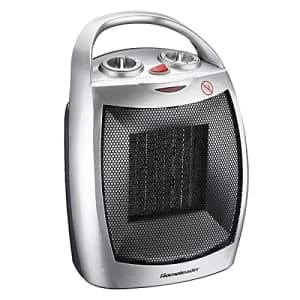 Homeleader Portable Space Heater, Electric Heater with Thermostat, Ceramic Small Heater with for $30