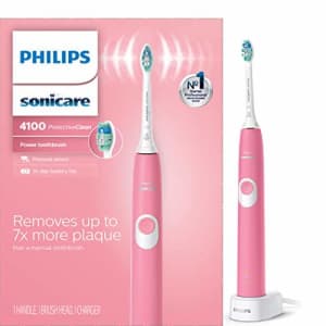 Philips Sonicare ProtectiveClean 4100 Rechargeable Electric Toothbrush, Deep Pink HX6815/01 for $67