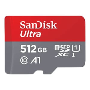 SanDisk Ultra 512 GB UHS-I microSDXC - 120 MB/s Read - 10 Year Warranty for $137