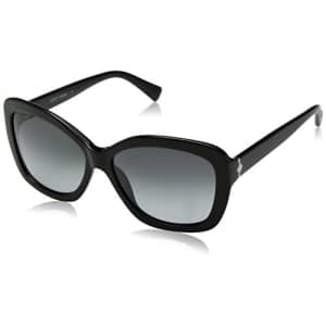 Cole Haan Women's Ch7006 Plastic Butterfly Cateye Sunglasses, Black, 59 mm for $36