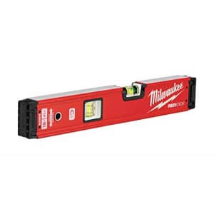 Milwaukee electrical level Milwaukee REDSTICK MLBXM16 Magnetic Box Level, 16 in L, 2 -Vial, for $72