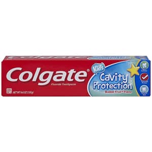 Colgate Kids' Cavity Protection 4.6-oz. Toothpaste for $1.28 via Sub & Save Colgate Kids' Cavity Protection 4.6-oz. Toothpaste for $1.28 via Sub & Save