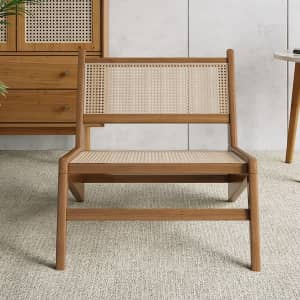 Japandi Rattan Accent Chair for $210